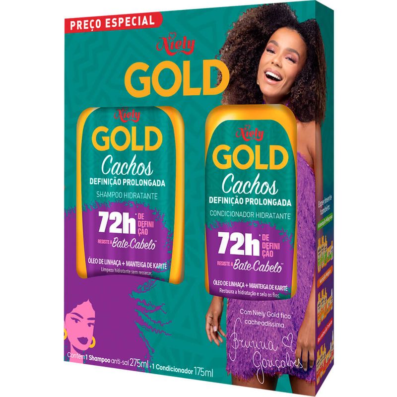 Shampoo 275ml e Condicionad 175ml Niely Gold (7908615017297)