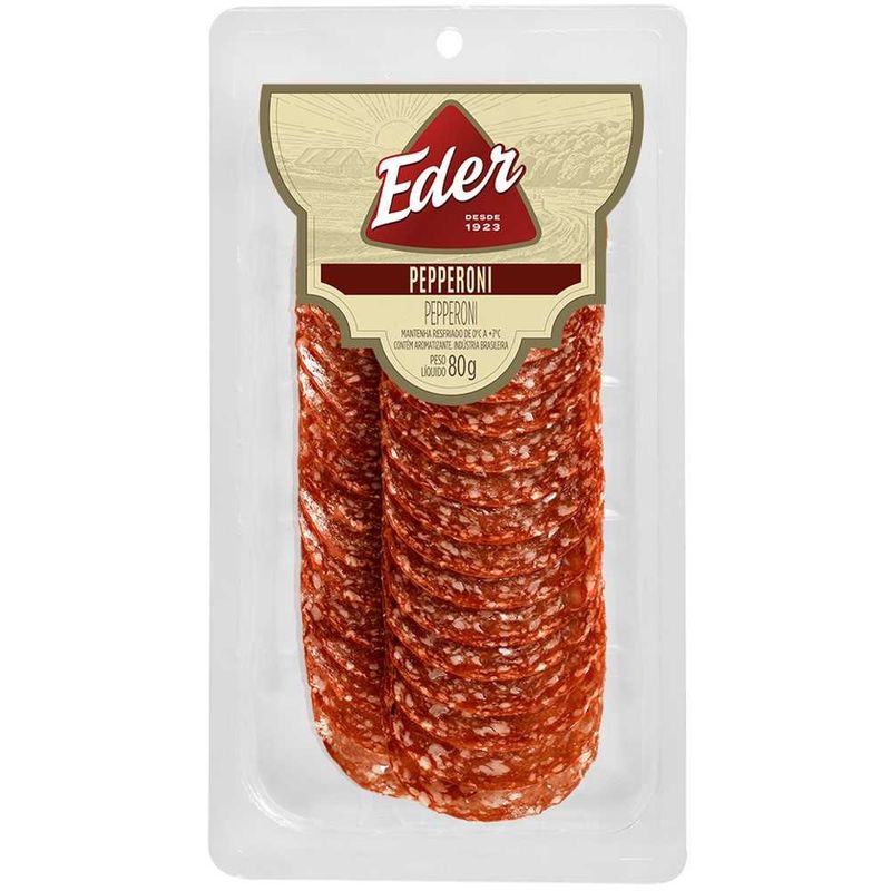Salame Pepperoni Eder Fatiado 80g (7894904286232)