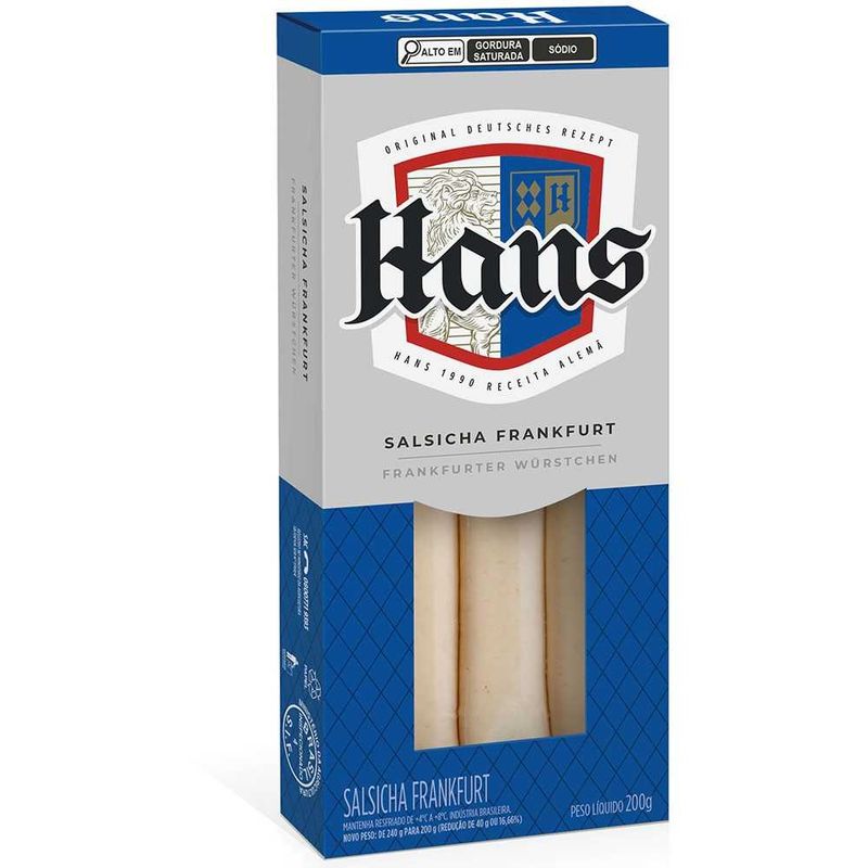 Salsicha Frankhurt Hans 200g (7894904285907)