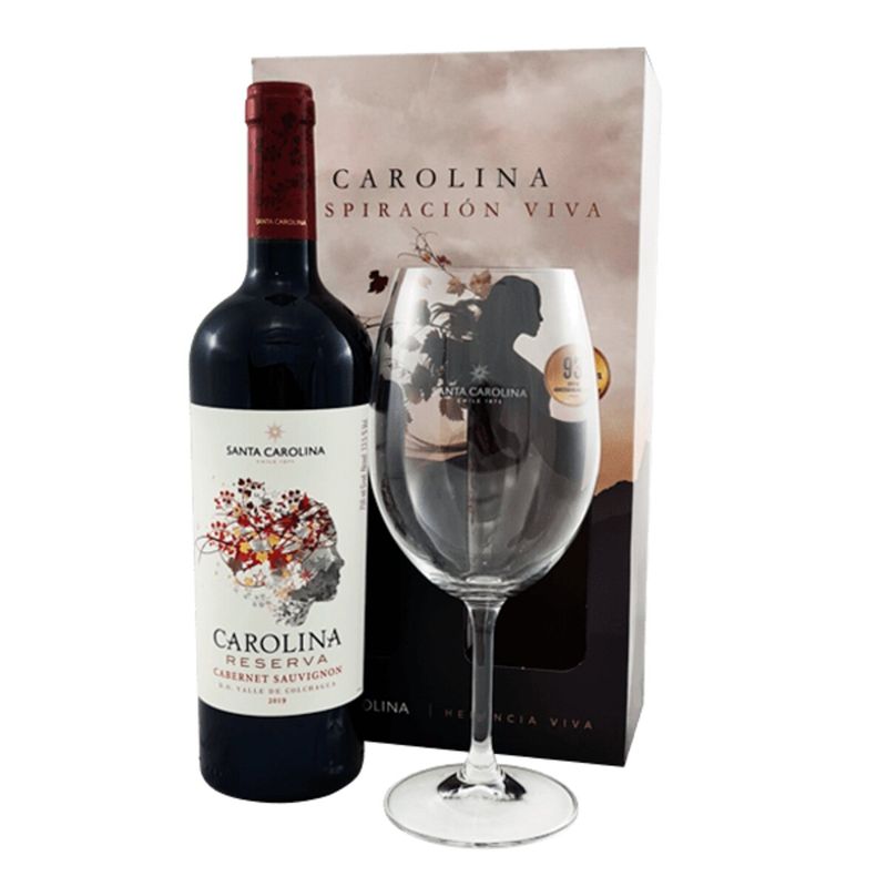 Vinho Chileno Santa Carolina Reserva Cabernet Sauvignon 750ml Taça (7898626316093)