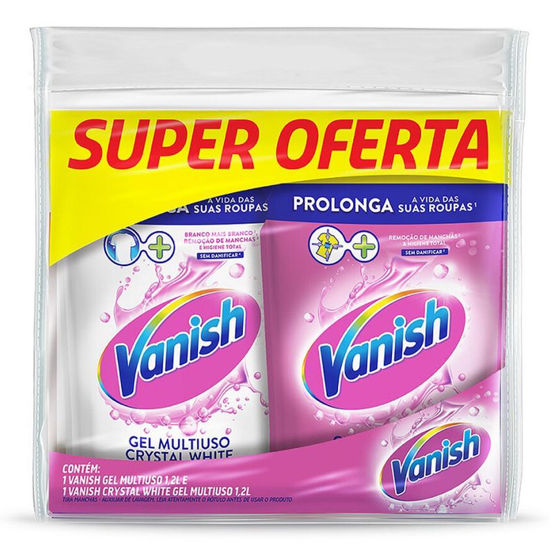Tira Mancha Vanish Gel 1,2L Refil Com 2 Unidades (7891035001147)