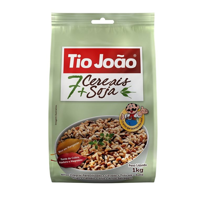 Arroz Integral Tio João 7 Cereais Soja 1Kg (7893500044994)