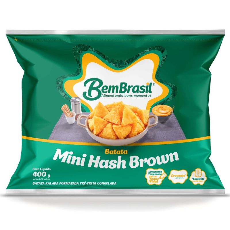 Batata Congelada Bem Brasil MIni Hash Brown 400g (7898921567282)