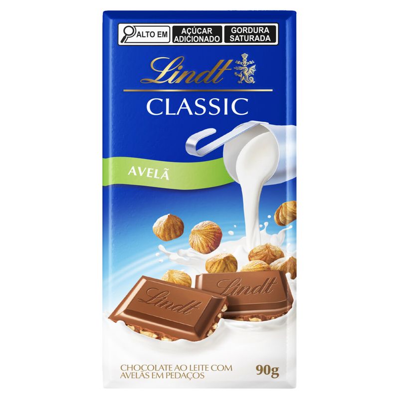 Chocolate Lindt Classic Avelã 90g (3046923722022)