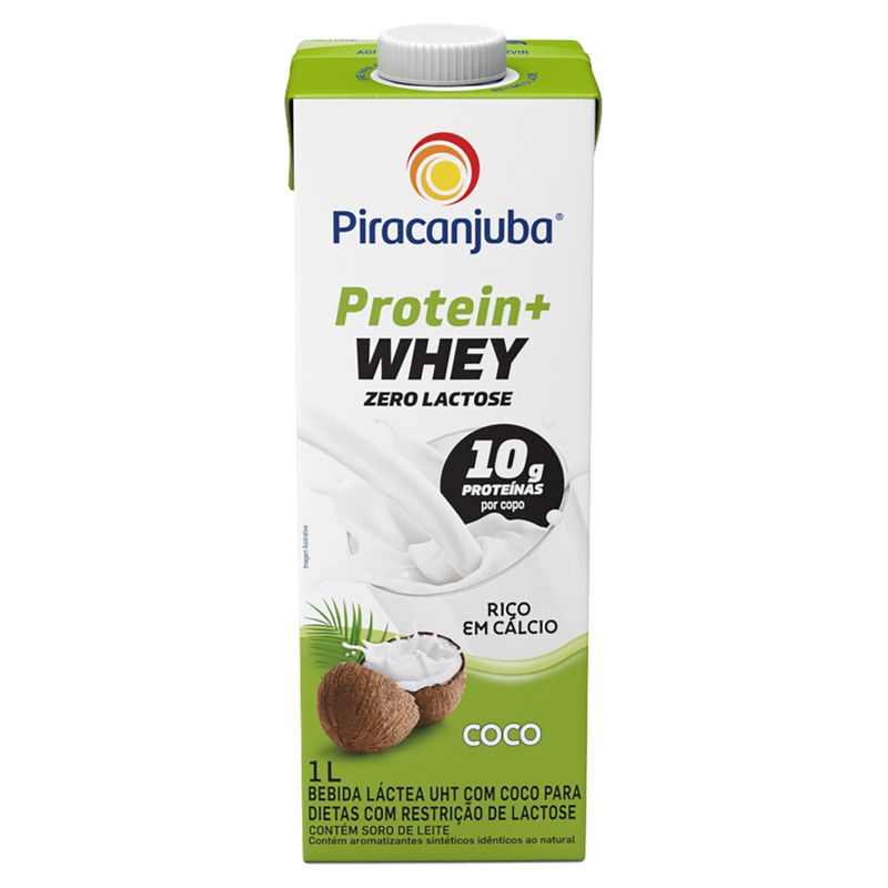 Bebida Láctea Piracanjuba Protein Whey Sem Lactose Coco 1L (7898215157557)