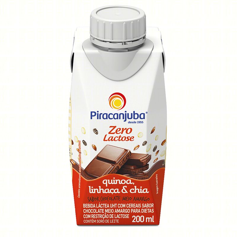 Bebida Láctea Piracanjuba Sem Lact Quin Linh Chia Choc 200ml (7898215157656)