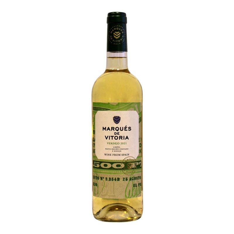 Vinho Espanhol Marquês Vitória Verdejo Branco 750ml (8432292000055)