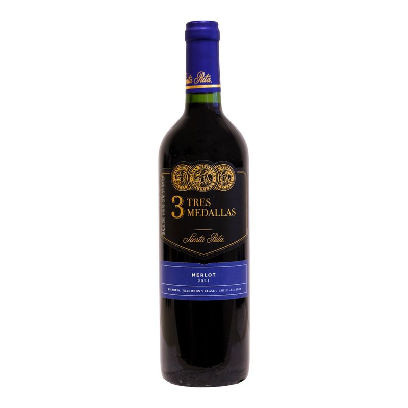Vinho Chileno Tres Medallas Merlot 750ml (7804330006731)