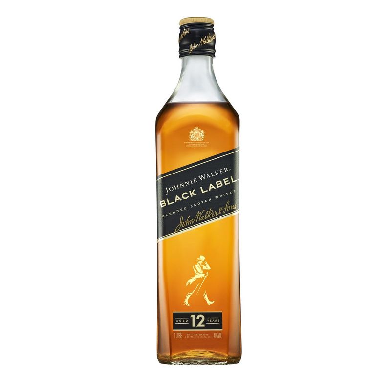 Whisky Johnnie Walker Black Label 12A 1L (7893218001197)