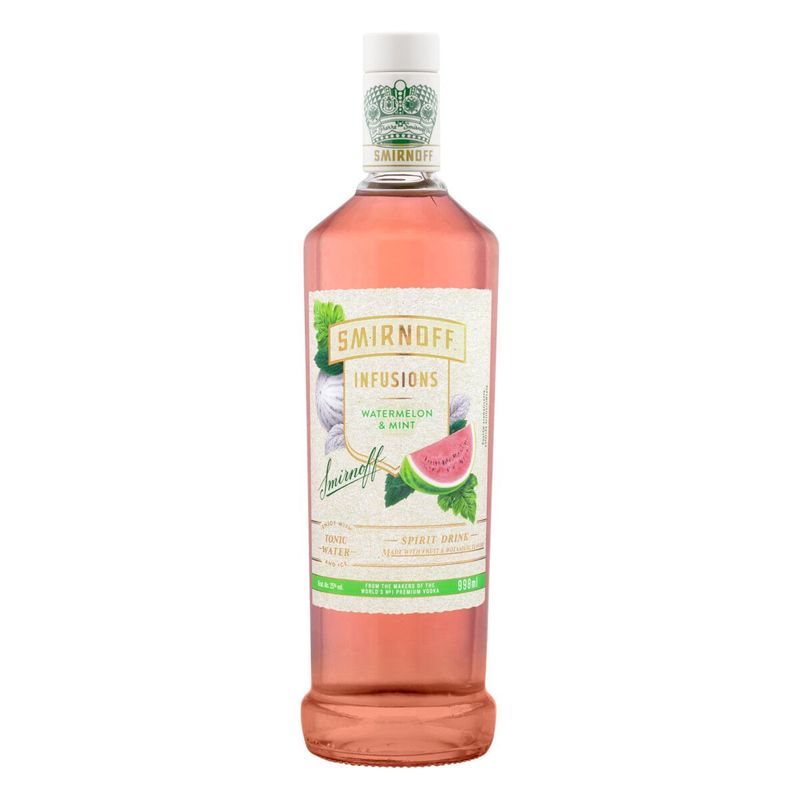 Vodka Smirnoff Infusions Water Melon Mint 998ml (7893218003726)