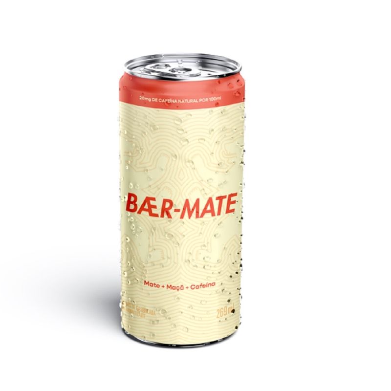 Chá Gaseificado Baer Mate 269ml Lata (7898965685034)