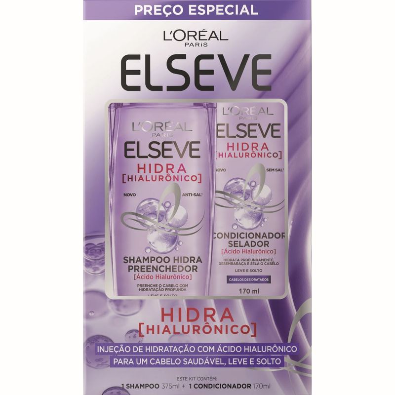 Shampoo E Condicionador Elséve Hialurônico 375ml (7899706188319)