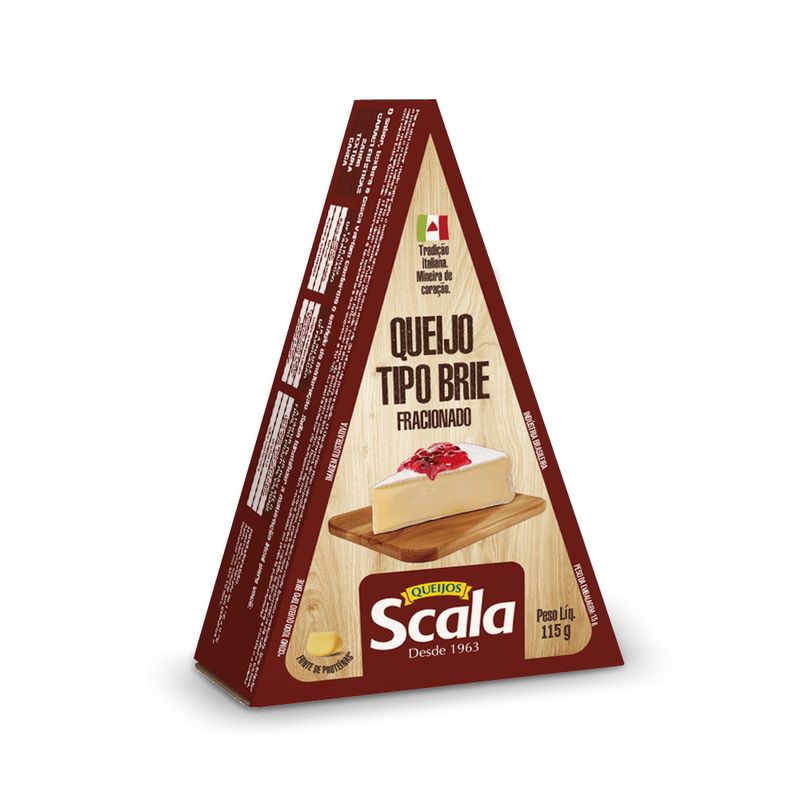 Queijo Brie Fatia Scala 115g (7898039680798)
