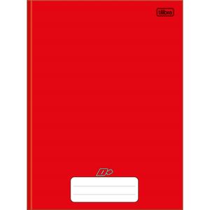 Caderno Costurado Capa Dura 1/4 Vermelho 48 Folhas Tilibra