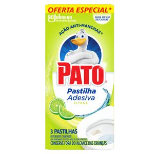 Pato Pastilha Adesiva Citrus C/ 3un Oferta Especial