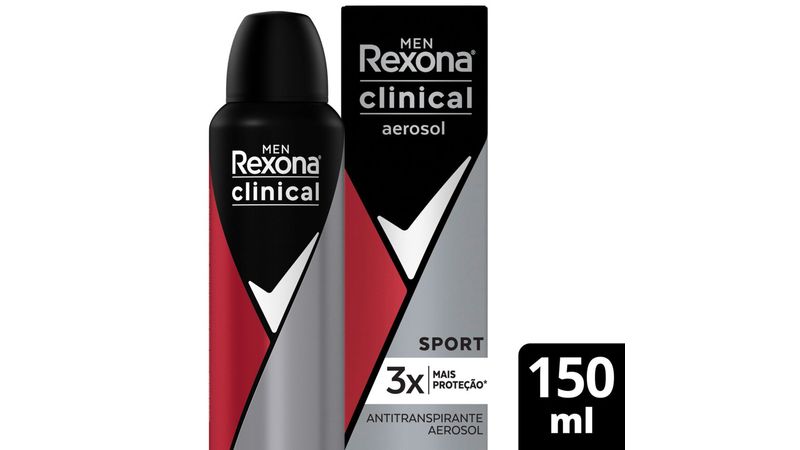 Desodorante Aerosol Rexona Fem 150ml Clinical - Supermercado Savegnago