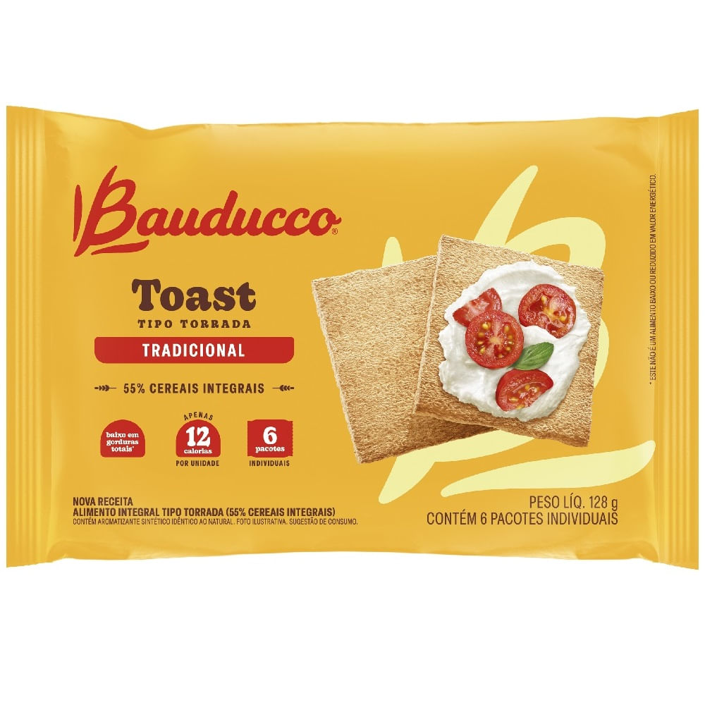 Toast Torrada Tradicional Integral Bauducco 128g - Supermercado