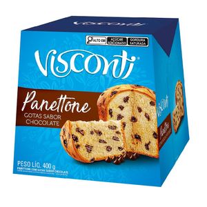 Panetone Visconti Gotas Chocolate 400g