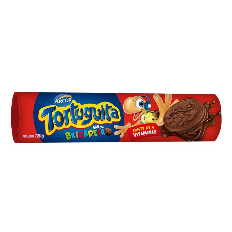 Biscoito Recheado Tortuguita 120g Brigadeiro - Supermercado Savegnago