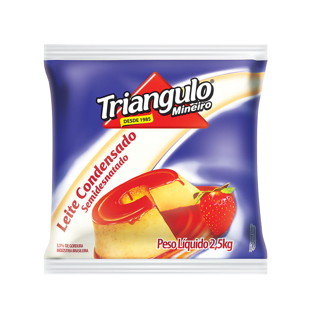 Leite Condensado Semidesnatado Triângulo Mineiro 2,5kg