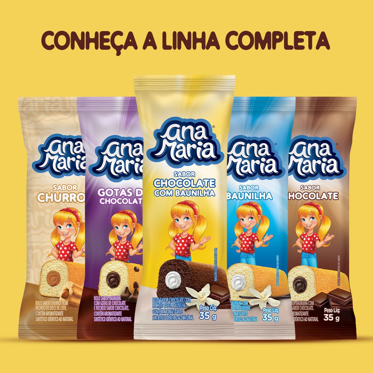 Bolinho Ana Maria 035 G Gotas Chocolate