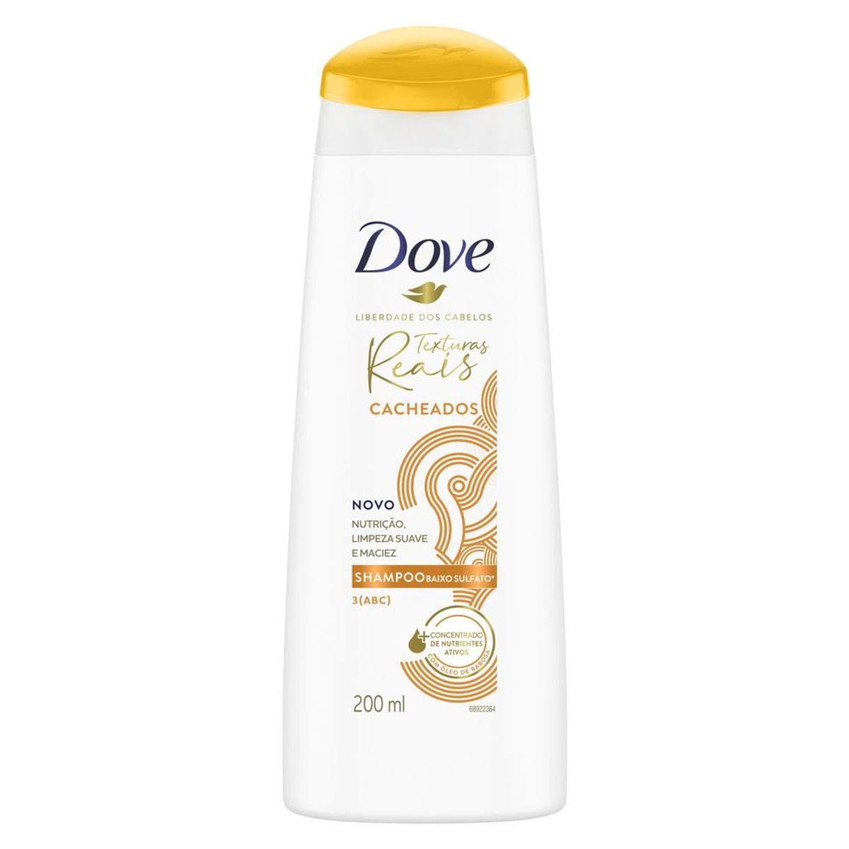 Shampoo Baixo Sulfato DOVE Texturas Reais Cacheados 200 ml Supermercado Savegnago