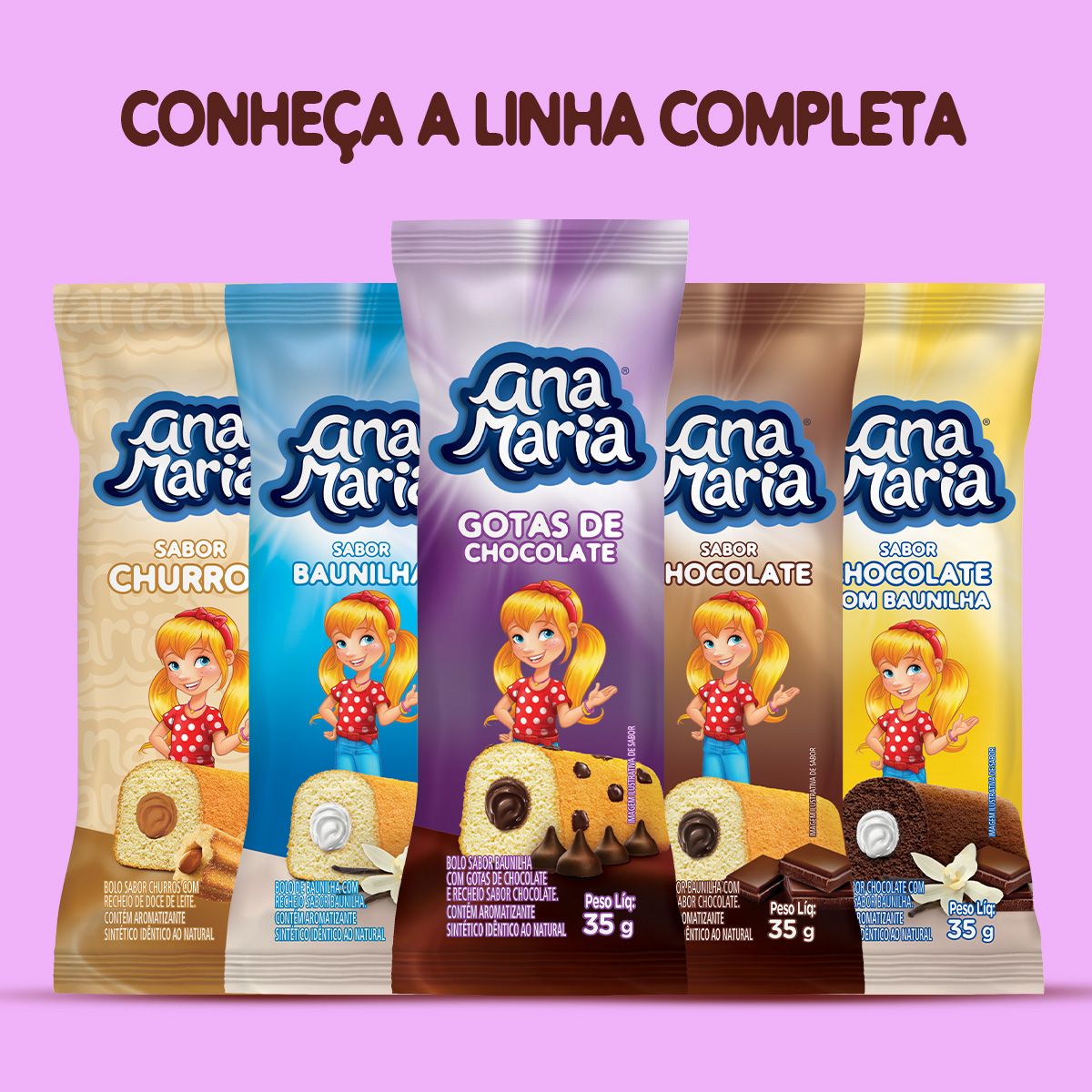 Bolinho Ana Maria com cobertura chocolate 42g - Supermercado Savegnago
