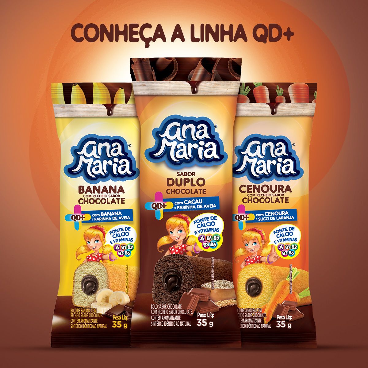 Bolinho Ana Maria duplo chocolate Pullaman 35g - Supermercado