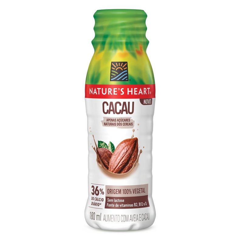 Natures Heart Bebida Vegetal Sabor Cacau 180ml Supermercado Savegnago