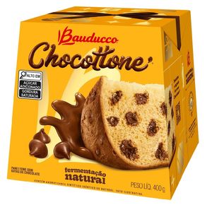 Panetone Gotas Chocotone 400g Bauducco