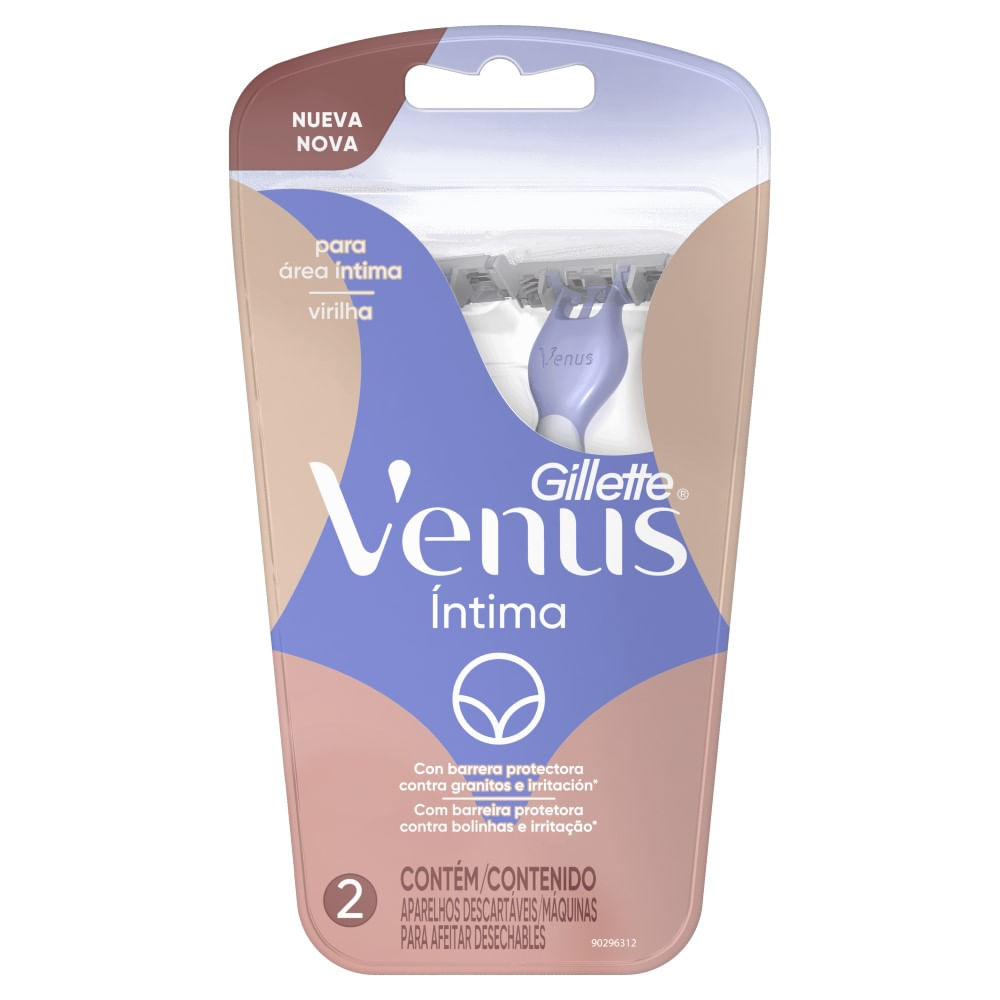 Aparelho de Depilar Gillette Venus Intíma 2 Unidades