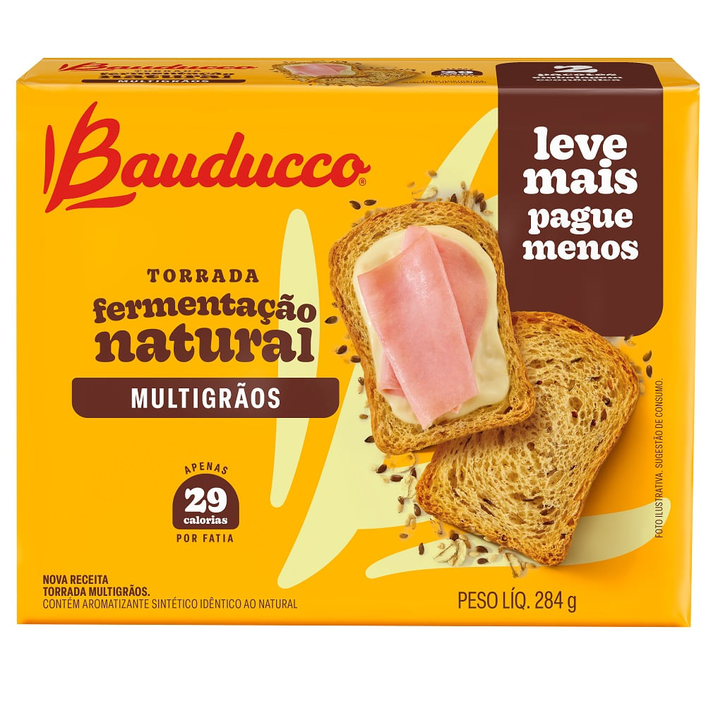 Torrada Bauducco multigrãos 284g - Supermercado Savegnago