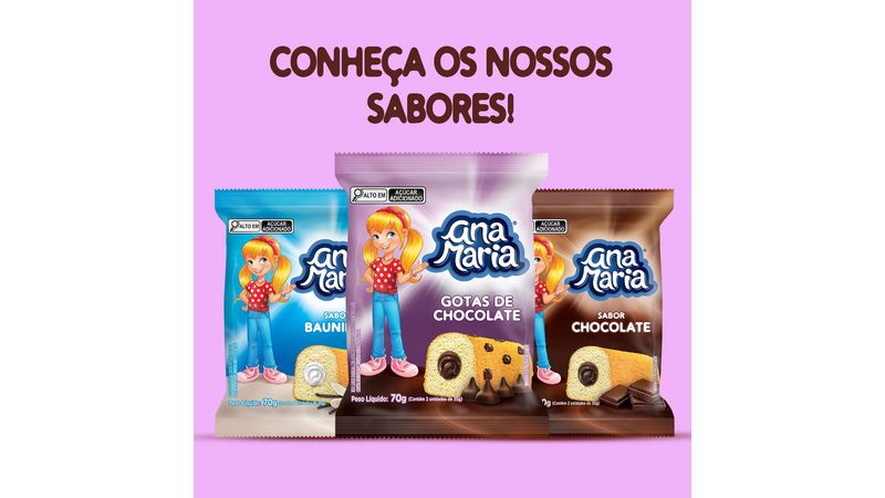 Bolinho Ana Maria com cobertura chocolate 42g - Supermercado Savegnago