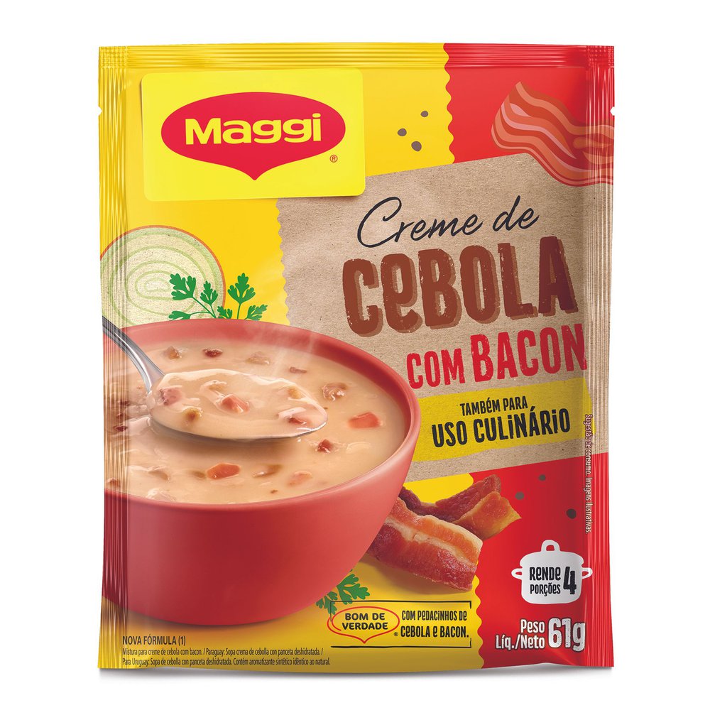 Sopa Maggi Creme Cebola Com Bacon 61g