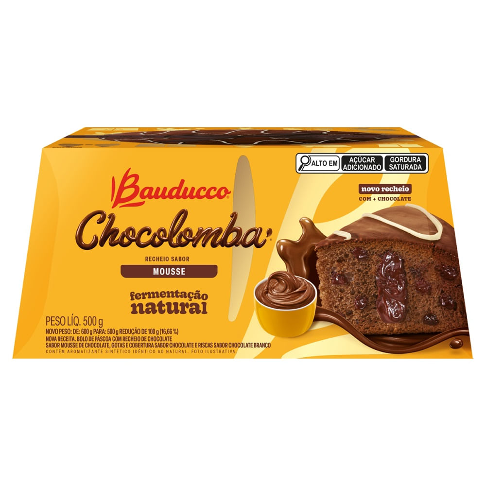 Colomba Pascal Bauducco 500g Mousse de Chocolate - Supermercado