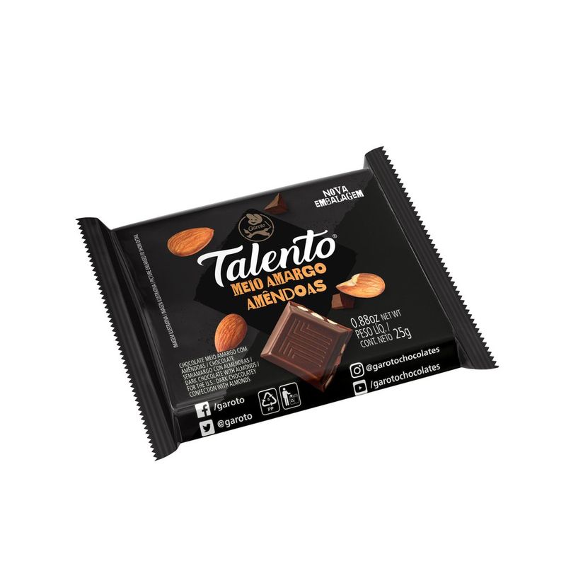 CHOC-GAROTO-25G-TAB-TALENTO-MEIO-AMAG-AMEND