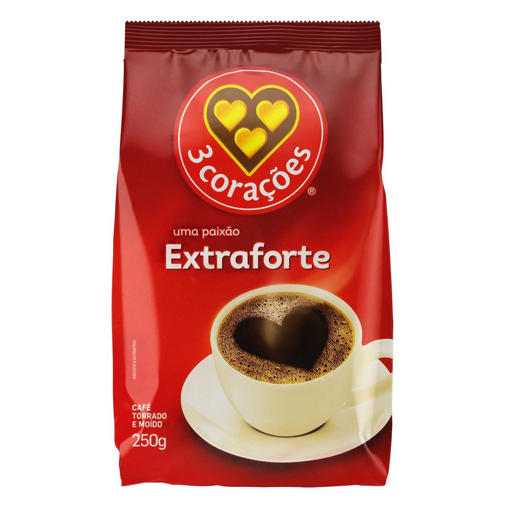 Café 3 Corações 250g Stand Extra Forte