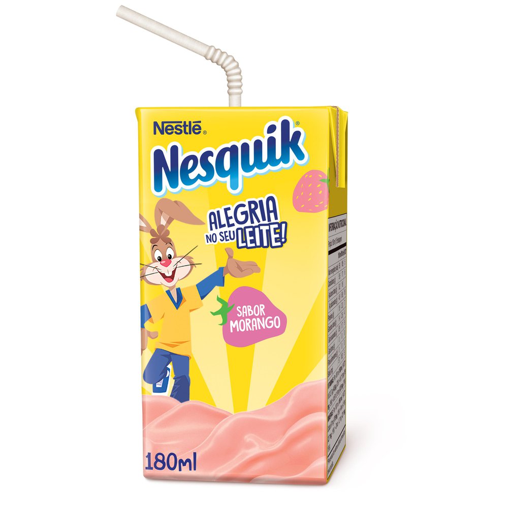 Bebida Láctea Nesquik 180ml Morango