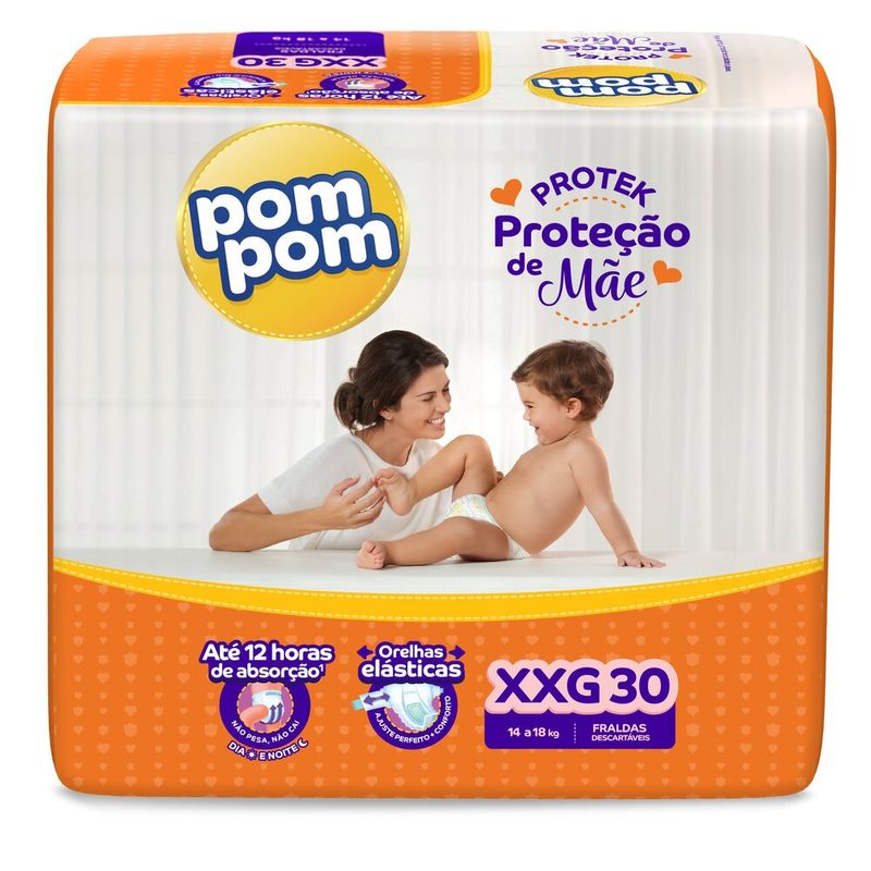 FRALDA-POM-POM-PROTEK-PROT-MAE-MEGA-XXG-C-30