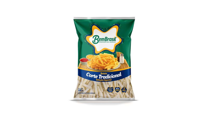 Batata Pré Frita Mais Batata Bem Brasil 1,5Kg - Supermercado