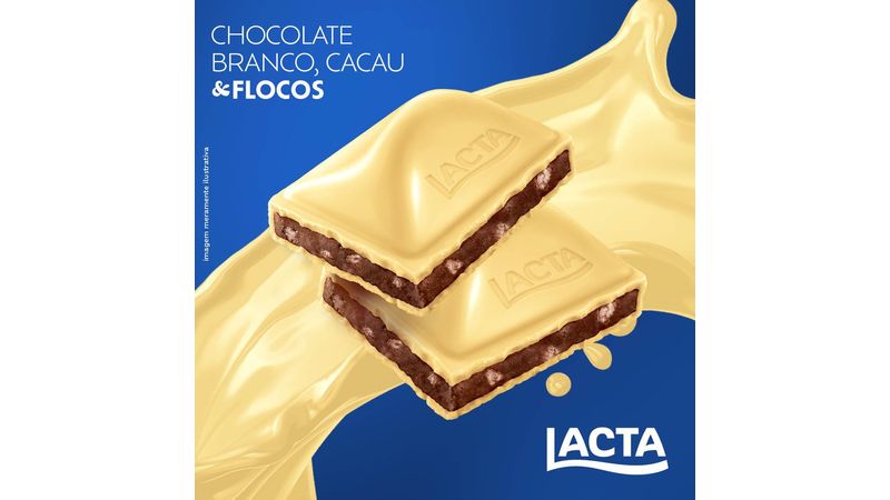 Barra de Chocolate Recheada Ouro Branco Lacta 98g