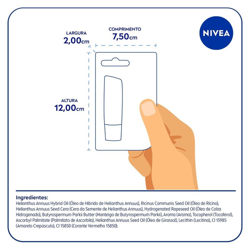 HIDRAT-LABIAL-NIVEA-48G-MORANGO-SHINE