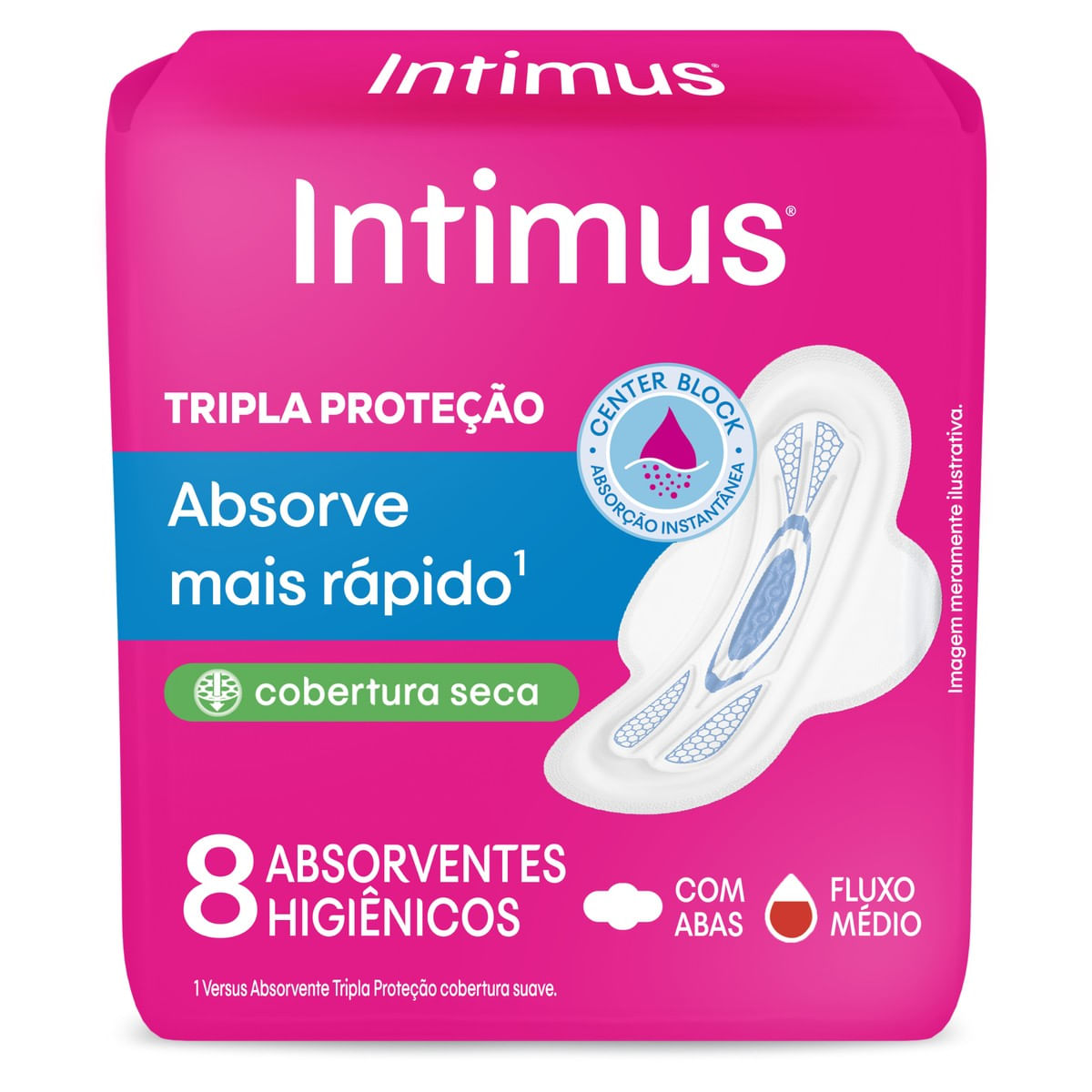 Absorvente Externo Intimus Tripla Proteção Seca com Abas - 8