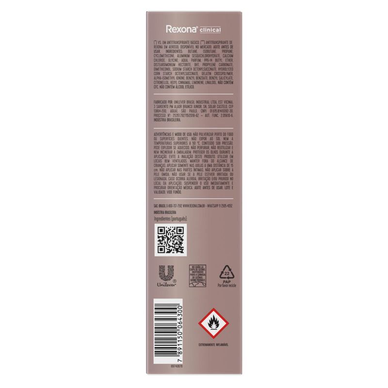 DEO-AER-REXONA-150ML-FEM-CLINIC-EXTRA-DRY