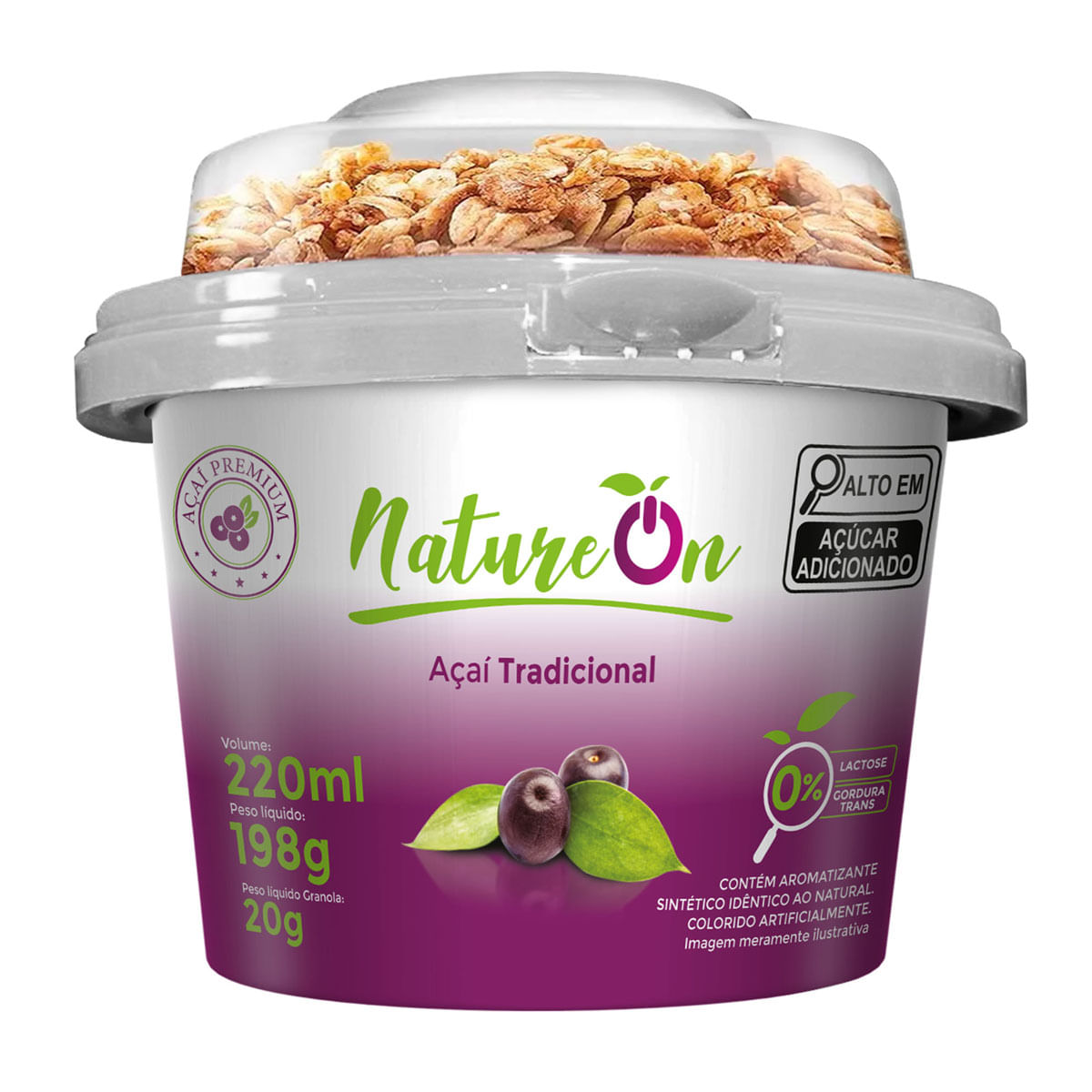Açaí Nature On Tradicional Com Granola 220ml