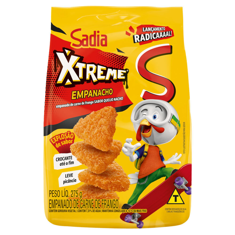 Empanado de Frango Queijo Nacho Sadia Xtreme Empanacho 275g