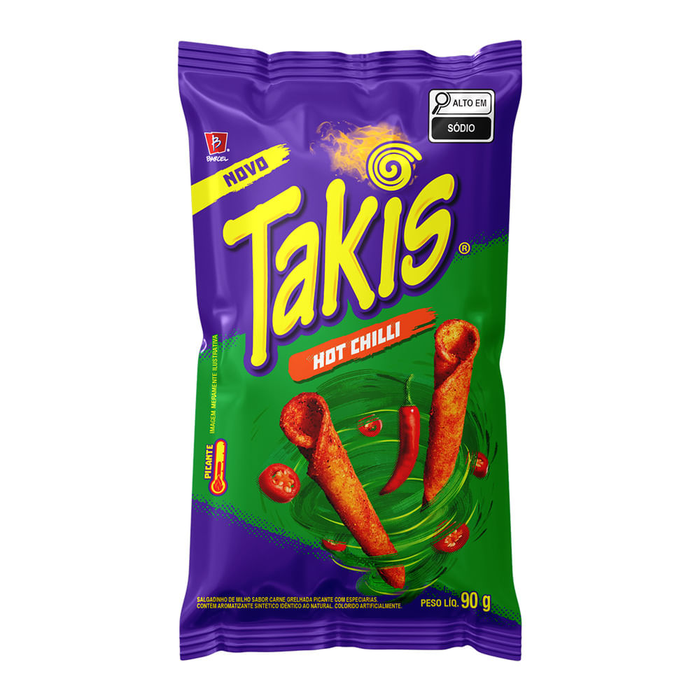 Snack Takis 90g Hot Chilli - Supermercado Savegnago