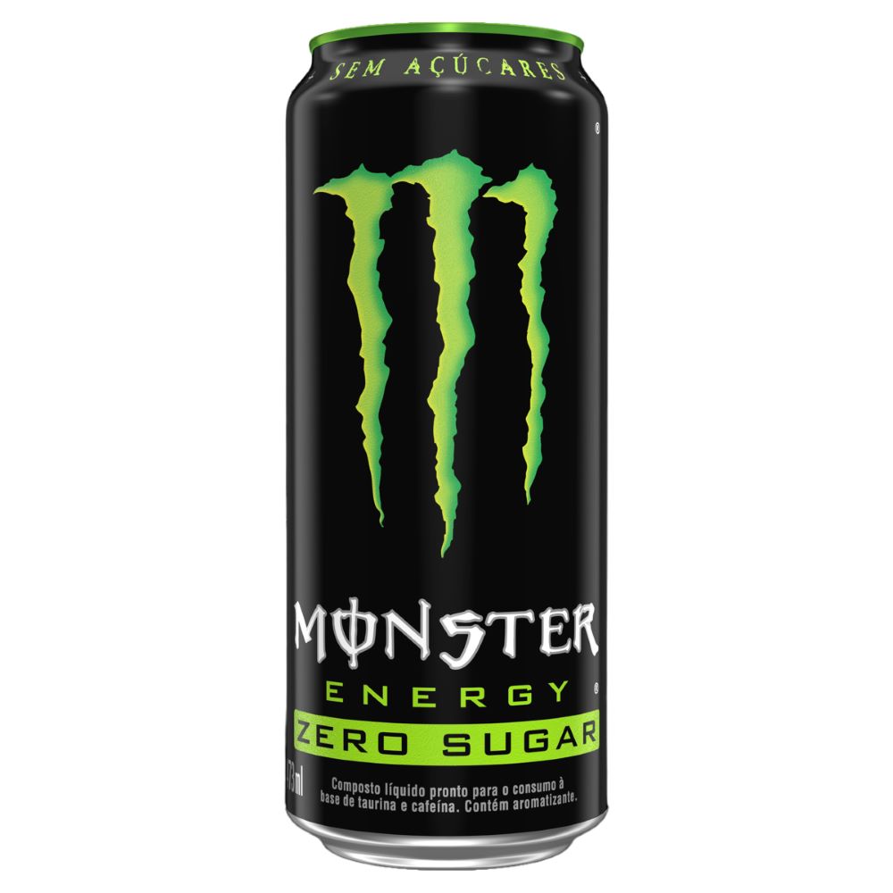 Energético Monster lata 473ml Energy Zero - Supermercado Savegnago