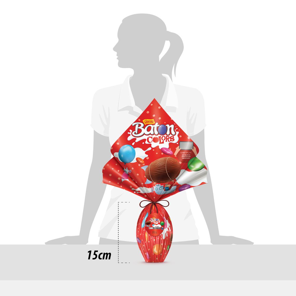 Ovo de Páscoa Baton Colors 212g Supermercado Savegnago