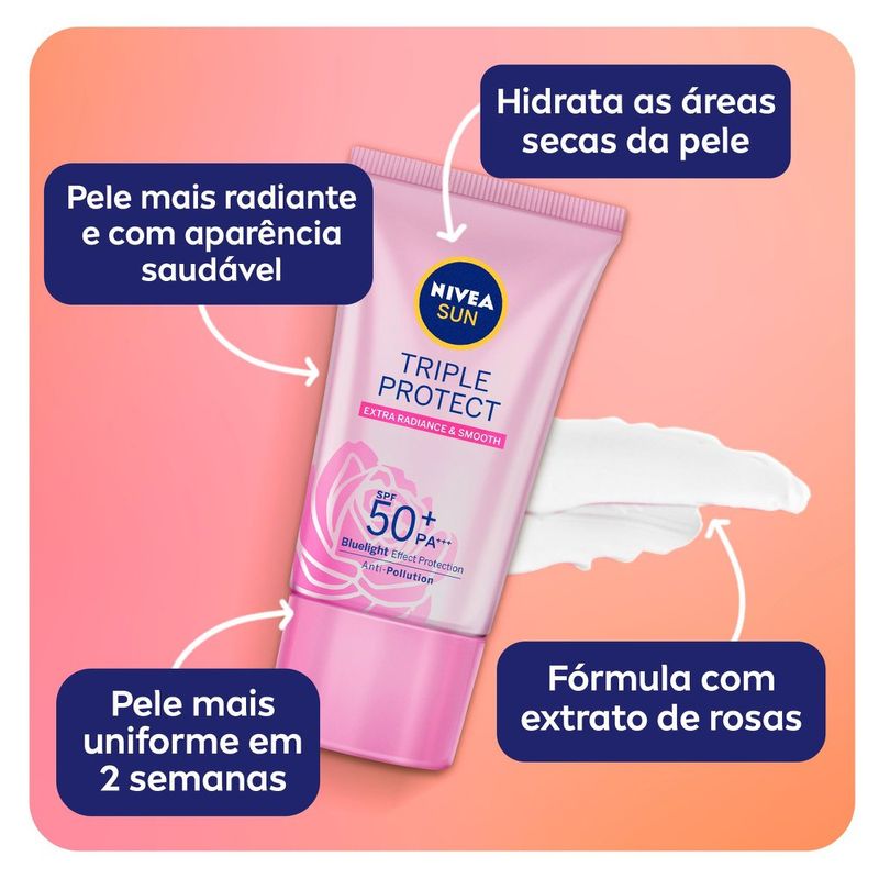 PROT-SOL-FAC-P.RAD-NIVEA-40ML-FPS50-EXTRA-RADIANT